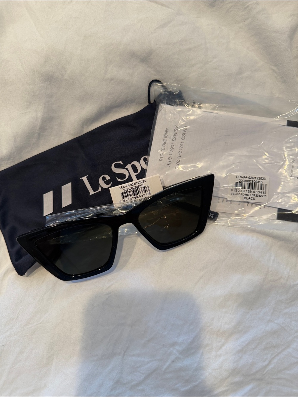 Le Specs Black Cat-Eye Sunglasses - Picture 4 of 5